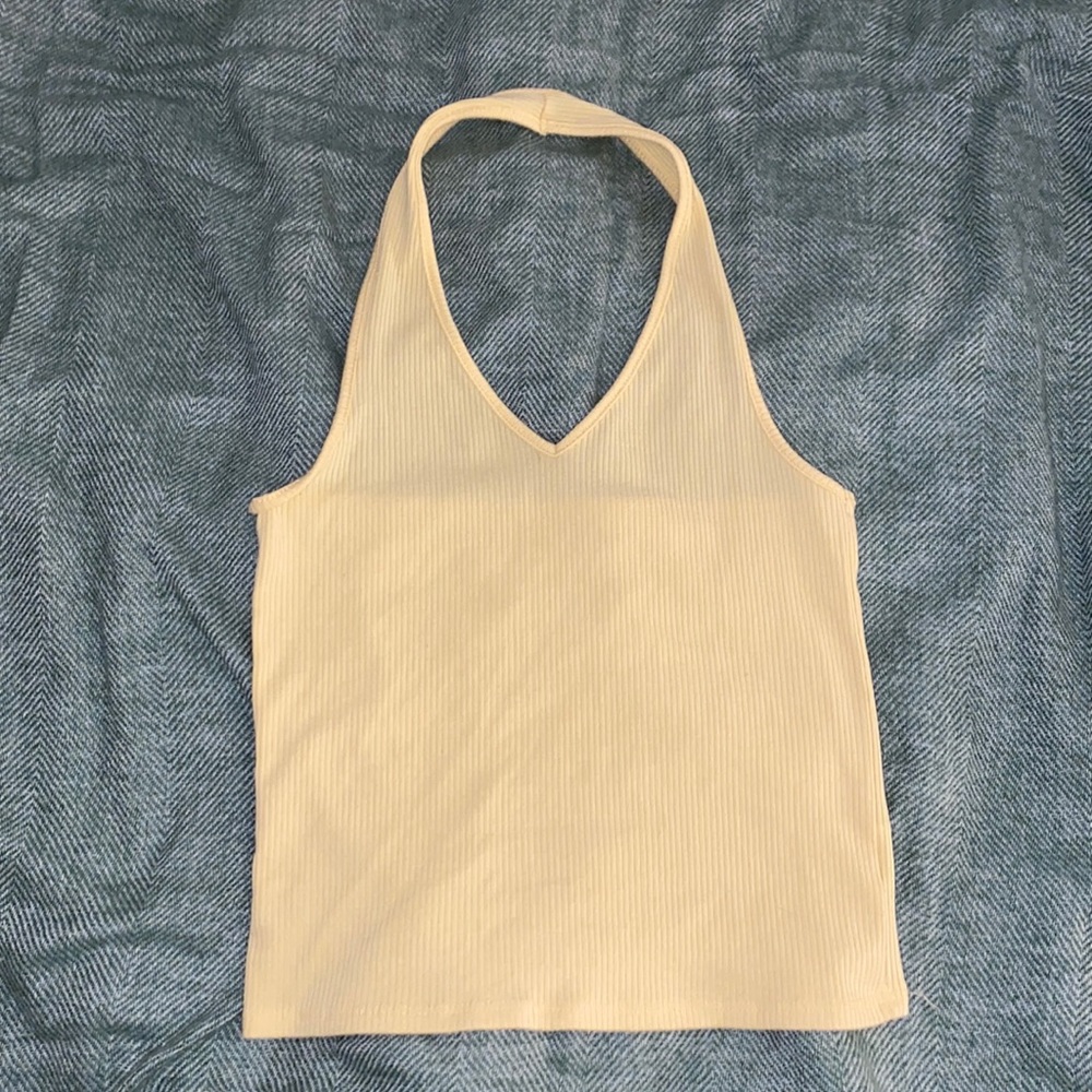Light yellow halter tank from American Eagle